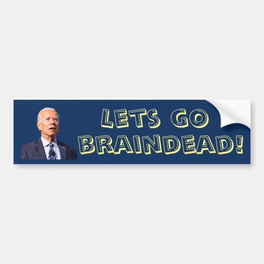 Autocollant De Voiture Les go Braindead ! Joe Biden (Devant)