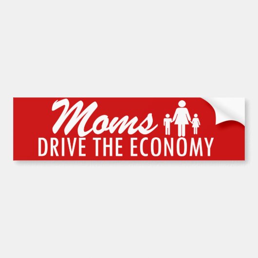 Autocollant De Voiture Les mamans conduisent l'économie (Devant)