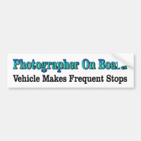 Les marques du véhicule de photographe à bord