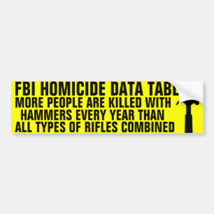 Autocollant De Voiture Les marteaux tuent plus de personnes