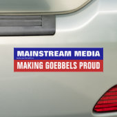 Autocollant De Voiture Les Médias Traditionnels Rendent Goebbels Fiers (En voiture)