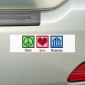 Autocollant De Voiture Les musées Peace Love (En voiture)