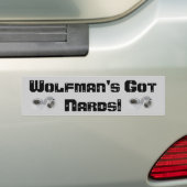 Autocollant De Voiture Les NARDS obtenus de Wolfman ! (En voiture)