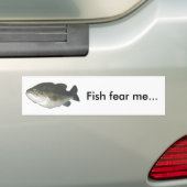 Autocollant De Voiture Les poissons me craignent… (En voiture)