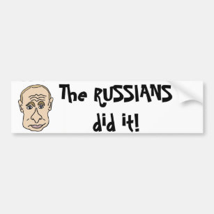 Autocollant De Voiture Les Russes l'ont fait bande dessinée de Poutine