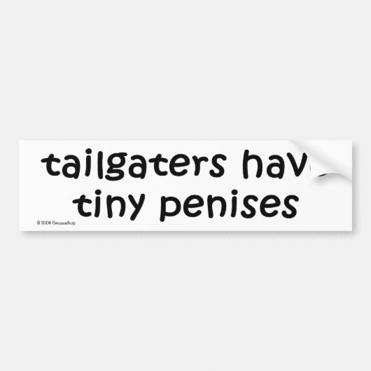 Autocollant De Voiture les tailgaters ont l'ADHÉSIF POUR PARE-CHOCS (Devant)