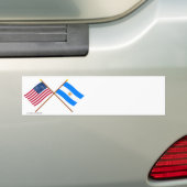 Autocollant De Voiture Les USA et drapeaux croisés parArgentine (En voiture)