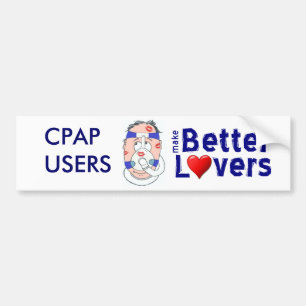Autocollant De Voiture Les utilisateurs de CPAP font de meilleurs amants