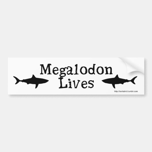 Autocollant De Voiture Les vies de Megalodon ! Adhésif pour pare-chocs (Devant)