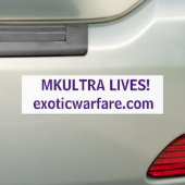Autocollant De Voiture LES VIES DE MKULTRA ! exoticwarfare.com (En voiture)