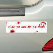 Autocollant De Voiture Les zombis sont mes amis (En voiture)