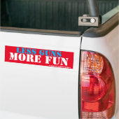 Autocollant De Voiture less guns more fun (Sur camion)
