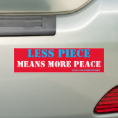Autocollant De Voiture less guns more peace (En voiture)