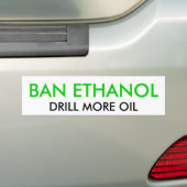 AUTOCOLLANT DE VOITURE L'ÉTHANOL D'INTERDICTION, FORENT PLUS D'HUILE (En voiture)
