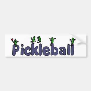 Autocollant De Voiture Lettres drôles de Pickleball avec des conserves au