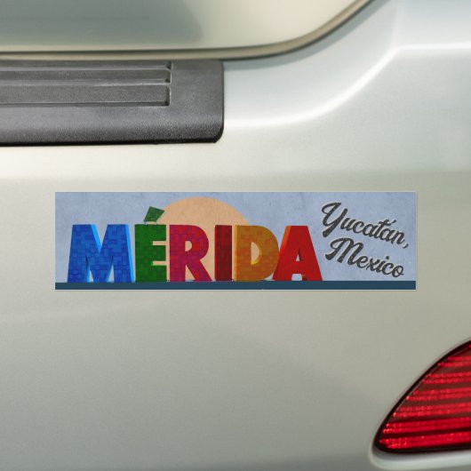 Autocollant De Voiture Lettres Mérida (En voiture)
