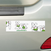 Autocollant De Voiture Lettuce Entertain U Cartoon Rabbits (En voiture)
