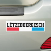 Autocollant De Voiture Lëtzebuergesch (En voiture)