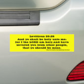 Autocollant De Voiture Leviticus 20:26 (En voiture)