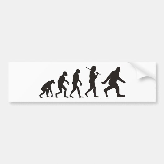 Autocollant De Voiture L'Évolution De Bigfoot (Devant)