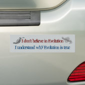 Autocollant De Voiture L'évolution est un véritable Sticker pare-chocs (En voiture)