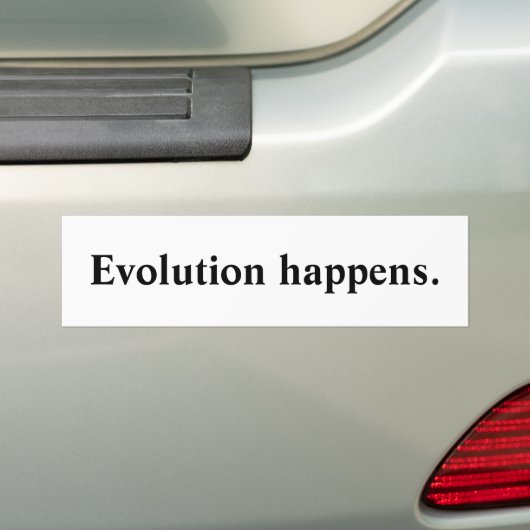 Autocollant De Voiture L'évolution se produit pare-chocs (En voiture)