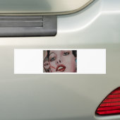 Autocollant De Voiture Lèvres rouges (En voiture)
