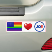 Autocollant De Voiture LGBTQ Aimez Joe Biden ! (En voiture)
