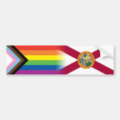 Autocollant De Voiture LGBTQ Inclusive Progress Pride Floride Dites Gay (Devant)