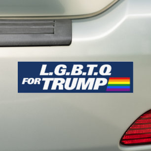 Autocollant De Voiture LGBTQ Pour Trump 2024
