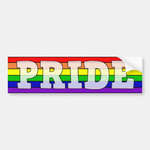 Autocollant De Voiture LGBTQ+ Pride Arc-en-ciel
