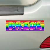 Autocollant De Voiture LGBTQ+ Pride Rainbow Car (En voiture)