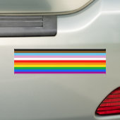 Autocollant De Voiture LGBTQ+ Progrès des bandes d'indicateur (En voiture)