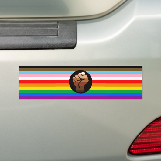 Autocollant De Voiture LGBTQ+ Progrès PDC Pride Indicateur (En voiture)