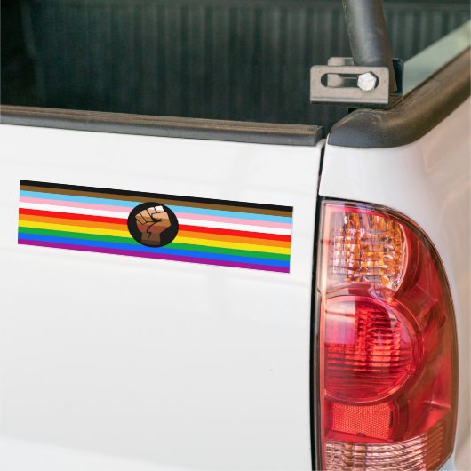 Autocollant De Voiture LGBTQ+ Progrès PDC Pride Indicateur (Sur camion)