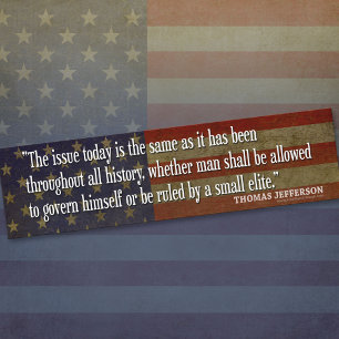 Autocollant De Voiture L'homme sera-t-il gouverné par la petite élite ?