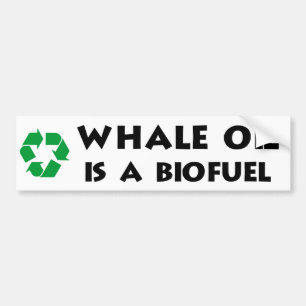 Autocollant De Voiture L'huile de baleine est un combustible organique