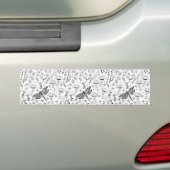 Autocollant De Voiture libellule et fleurs (En voiture)
