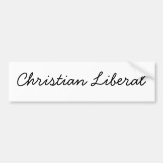 Autocollant De Voiture Libéral chrétien