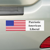 Autocollant De Voiture Libéral patriotique américain (En voiture)