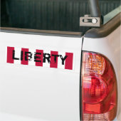 Autocollant De Voiture LIBERTÉ avec le drapeau de LIBERTÉ (Sur camion)