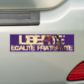Autocollant De Voiture LIberte Egalite Fraternite ! Révolution française (En voiture)