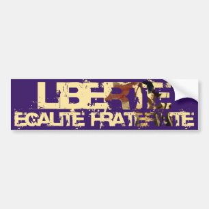Autocollant De Voiture LIberte Egalite Fraternite ! Révolution française