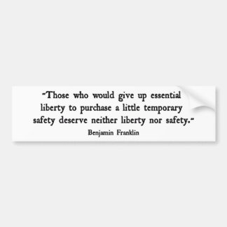 Autocollant De Voiture Liberté essentielle