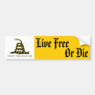 Autocollant De Voiture Libres vivants ou meurent