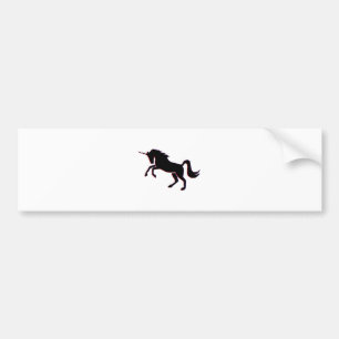 Autocollant De Voiture Licorne noire
