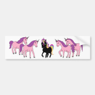Autocollant De Voiture Licorne unique