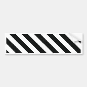 Autocollant De Voiture Ligne géométrique noire et blanche motif