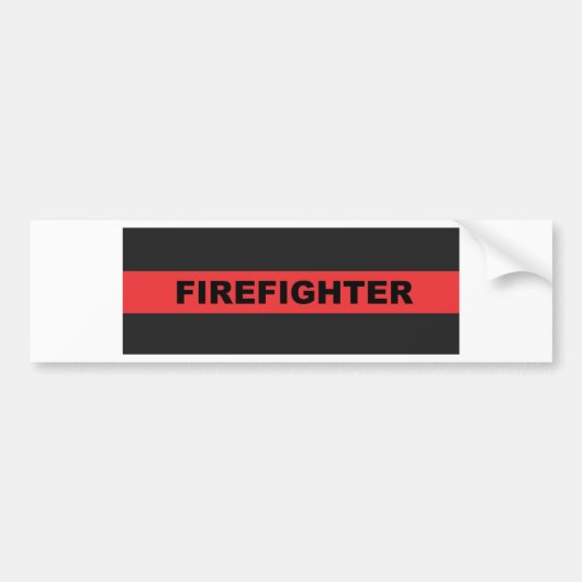 Autocollant De Voiture Ligne rouge mince (Devant)