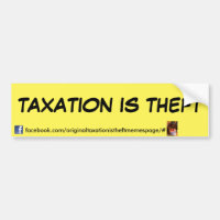 l'imposition est bumpersticker de vol par la PAGE